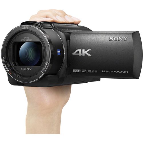 Sony Handycam® 4K AX43 con sensor CMOS Exmor R™ FDR-AX43