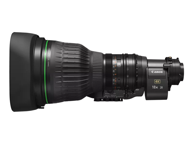 Objetivo Canon UHD 4K de 2/3" con extensor 2x