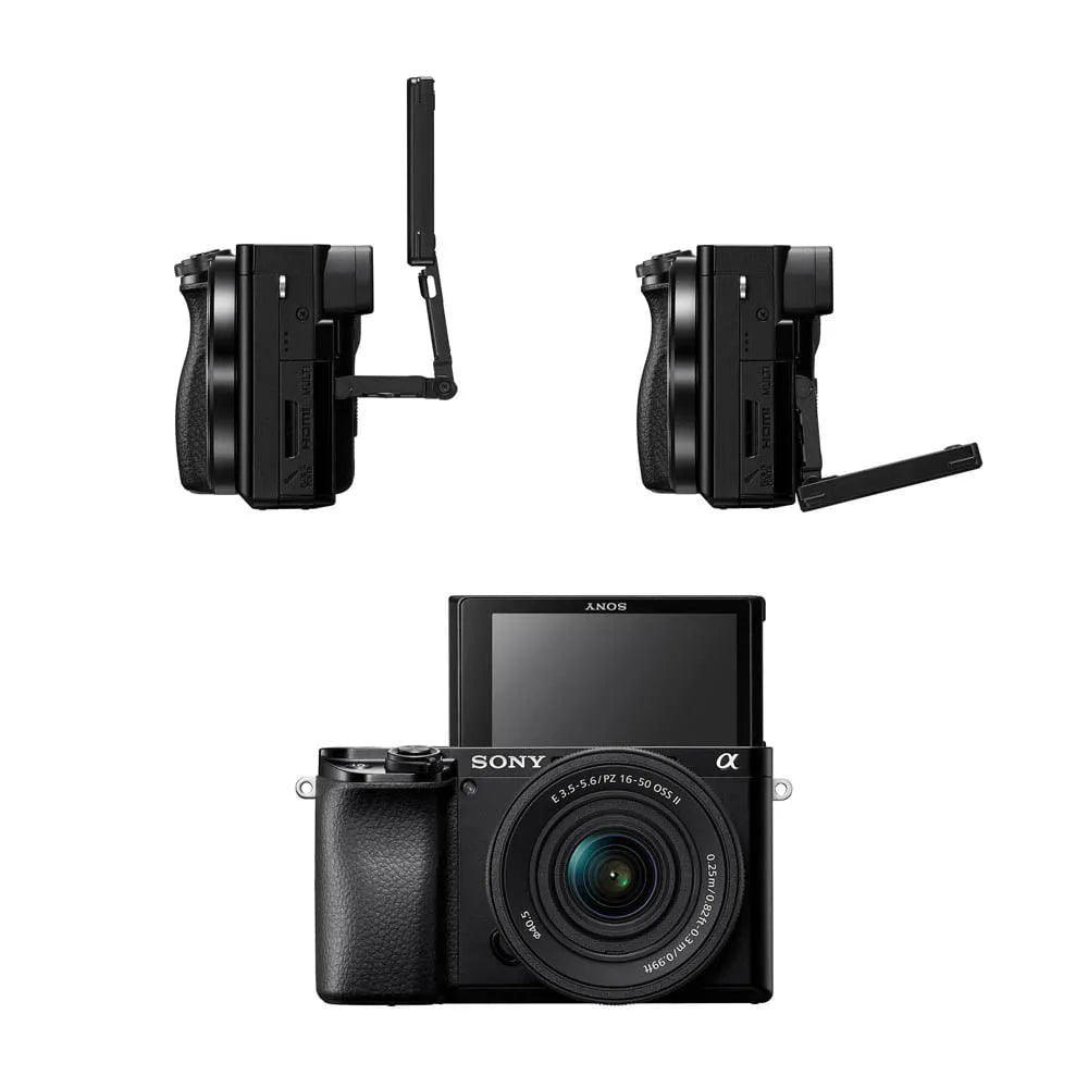 Combo: Cámara Digital Mirrorless APS-C ILCE-6100K: A6100 + Lente SELP16502 + Lente E 55-210