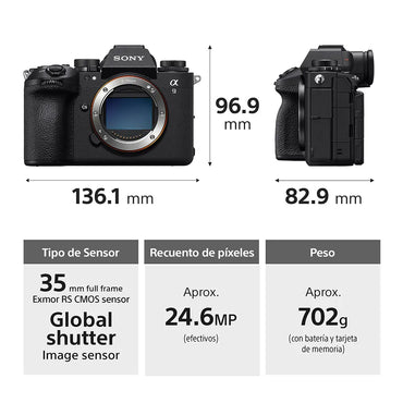 Cámara Sony a9 III con obturador global  ILCE-9M3/BQ