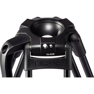 Trípode ligero de aluminio de dos etapas Libec QL40B con trípode de 75 mm