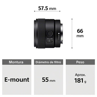 Sony Lente Gran Angular Fijo 11mm F1.8 APS-C con Estabilizador SEL11F18