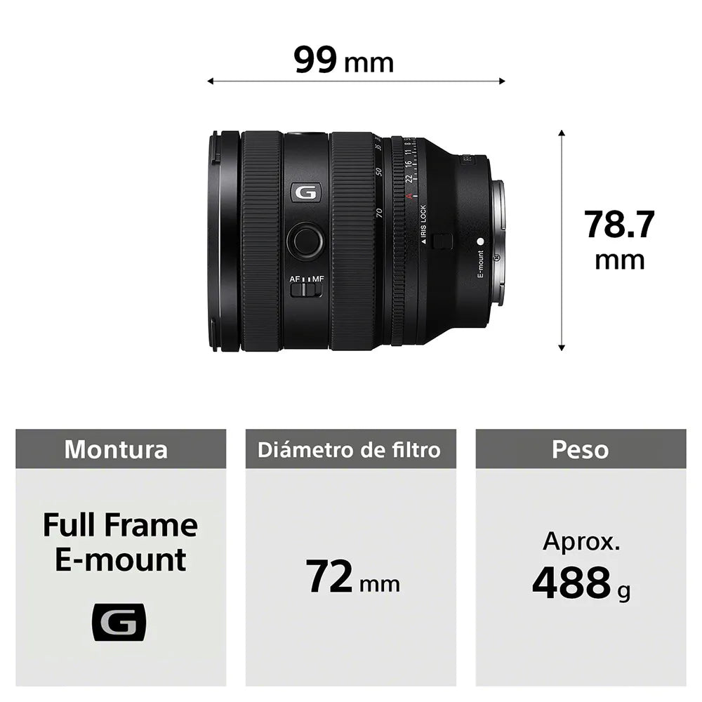 Lente FE 20-70 mm F4 G SEL2070G