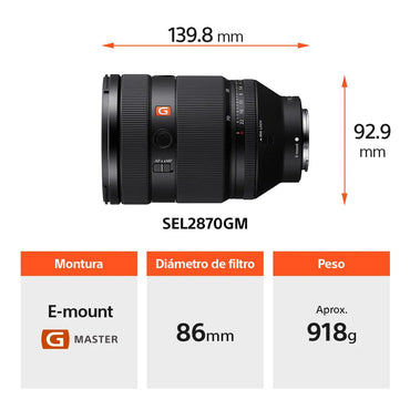 Lente FE de 28-70 mm F2 GM  SEL2870GM