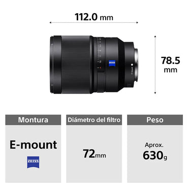 Lente Distagon T* FE 35 mm F1.4 ZA  SEL35F14Z