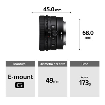 Lente FE 40 mm F2.5 G  SEL40F25G
