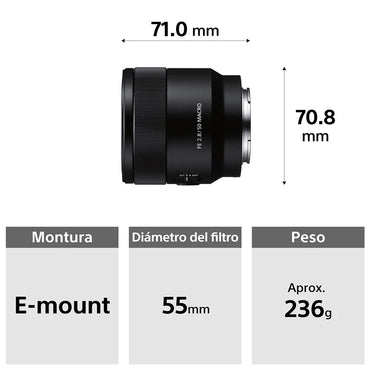 Lente Macro FE de 50 mm F2.8  SEL50M28