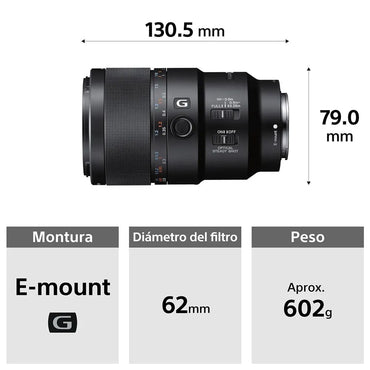 Lente FE 90 mm F2.8 Macro G OSS  SEL90M28G