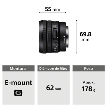 Lente E PZ 10-20 mm F4 G  SELP1020G