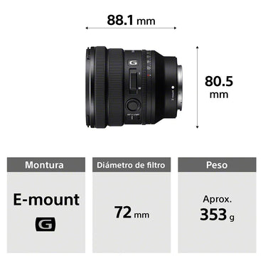 Lente FE PZ 16-35 mm F4 G  SELP1635G