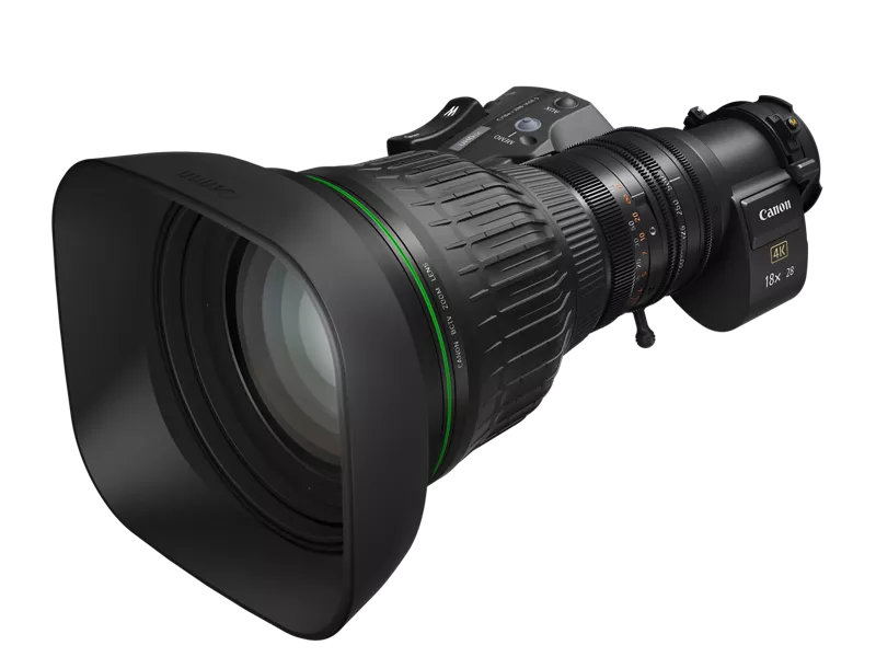 Objetivo Canon UHD 4K de 2/3" con extensor 2x