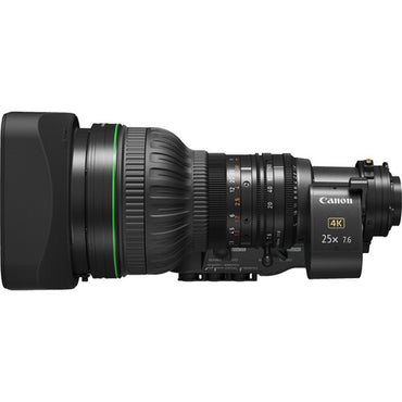 Objetivo Canon UHD XS 2/3" 25x estándar de 7,6-190 mm con servo completo