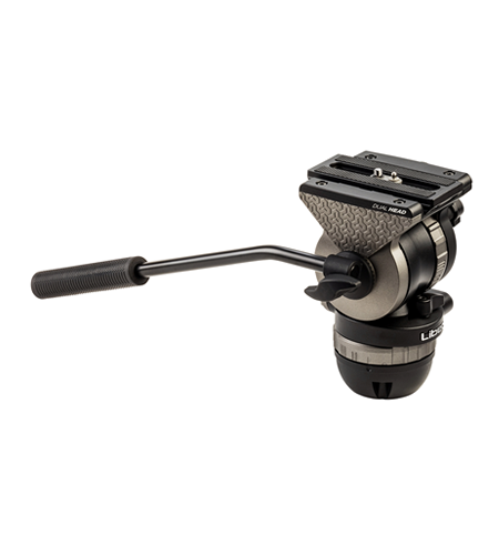 Sistema de trípode Libec NX-300MQ con cabezal N30, separador intermedio, patas de goma y estuche