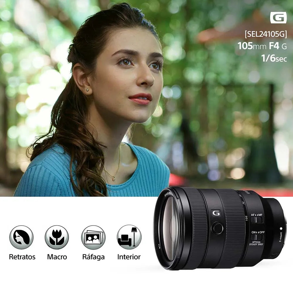 Lente FE 24-105 mm F4 G OSS SEL24105G