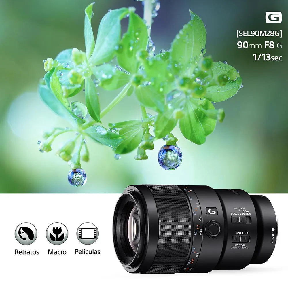 Lente FE 90 mm F2.8 Macro G OSS SEL90M28G