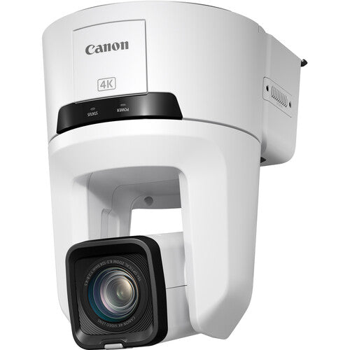 Cámara profesional Canon CR-N500 4K NDI PTZ con zoom de 15x (blanco titanio)