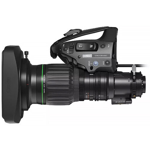 Objetivo servo portátil Canon CJ14ex4.3B IASE S 4K UHDgc de 2/3" y 14x con unidad Type-S