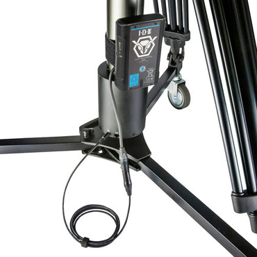 Columna de pedestal eléctrica Libec LX-ePed Studio con plataforma rodante estándar