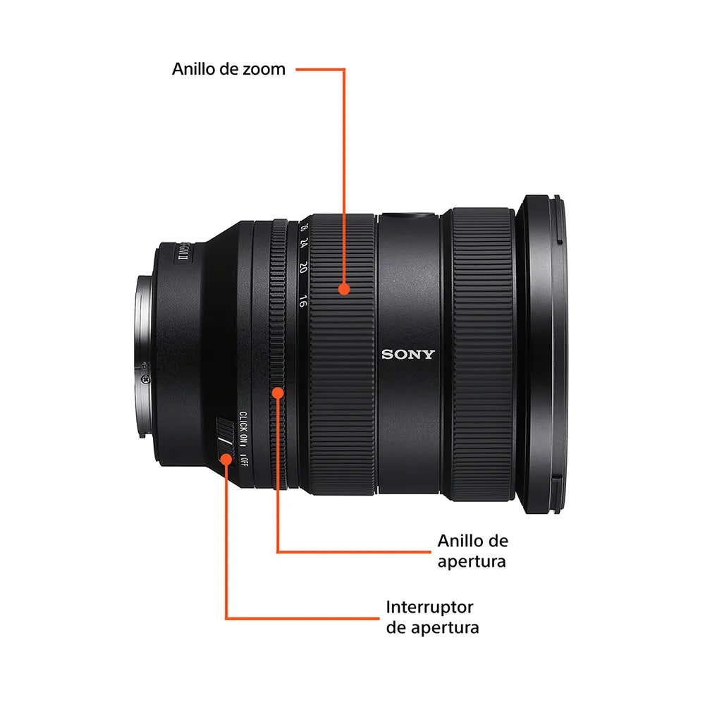 Lente Zoom Gran Angular | Montura E Full Frame | G Master | 16-35mm F2.8 | SEL1635GM2
