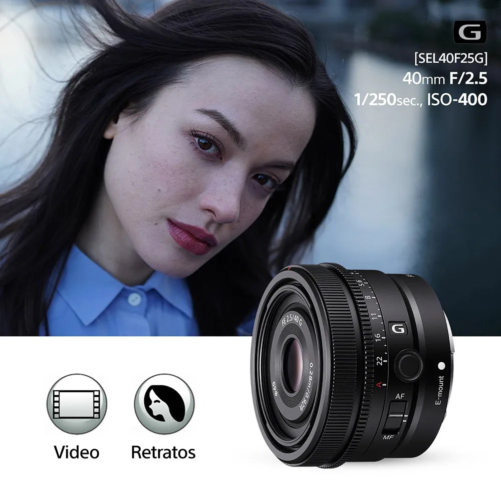 Lente FE 40 mm F2.5 G SEL40F25G