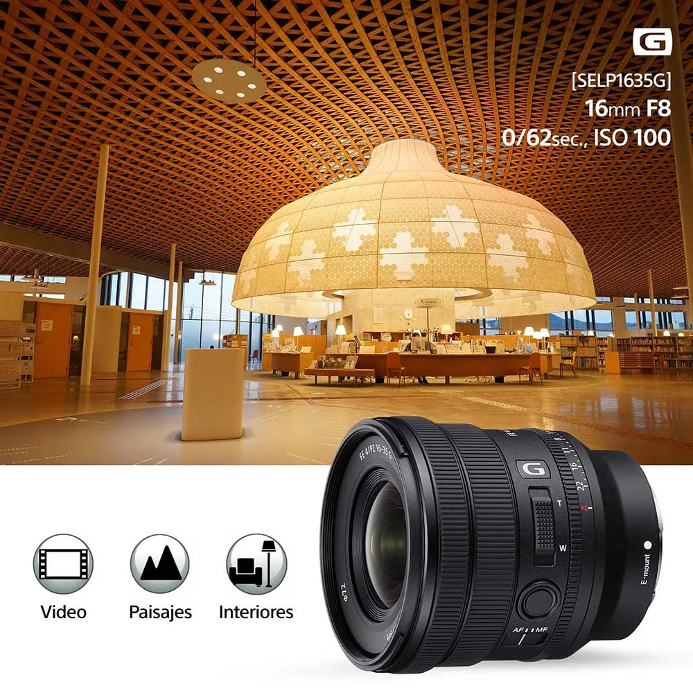 Lente FE PZ 16-35 mm F4 G SELP1635G