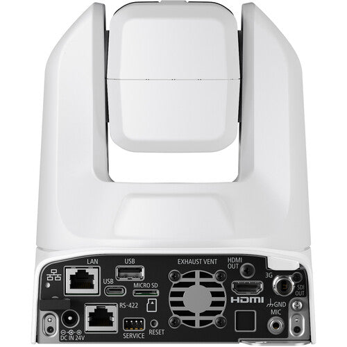 Cámara Canon CR-N300 4K NDI PTZ con zoom 20x (blanco titanio)
