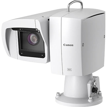 Cámara Canon CR-X500 4K PTZ para exteriores con zoom óptico de 15x (blanca)
