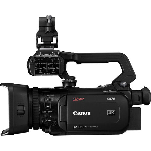 Videocámara Canon XA70 UHD 4K30 con enfoque automático de doble píxel