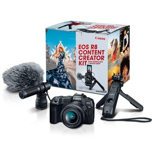 Kit de creación de contenido para la cámara sin espejo Canon EOS R8