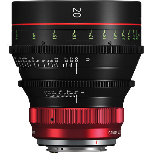 Objetivo fijo de cine Canon CN-R 20 mm T1.5 LF (Canon RF)