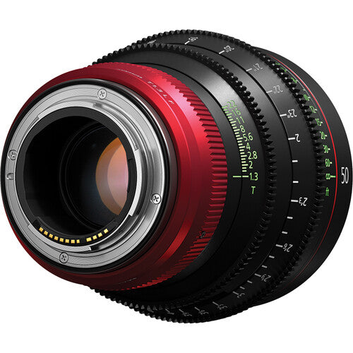 Objetivo fijo de cine Canon CN-R 50 mm T1.3 LF (Canon RF)