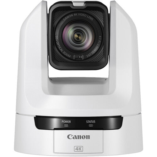 Cámara Canon CR-N100 4K NDI PTZ con zoom 20x (blanco titanio)