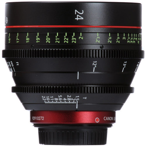 Objetivo fijo de cine Canon CN-E 24 mm T1.5 LF (montura EF)