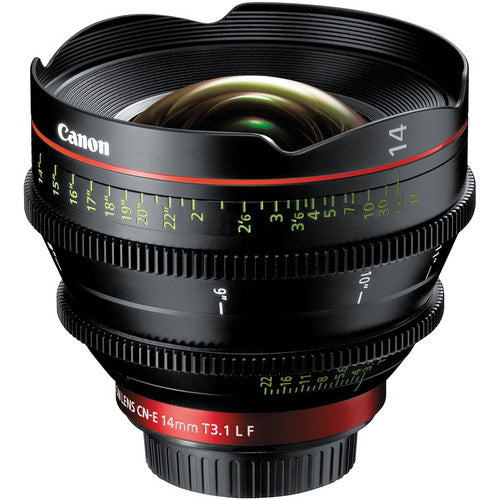 Objetivo fijo de cine Canon CN-E 14 mm T3.1 LF (montura EF)