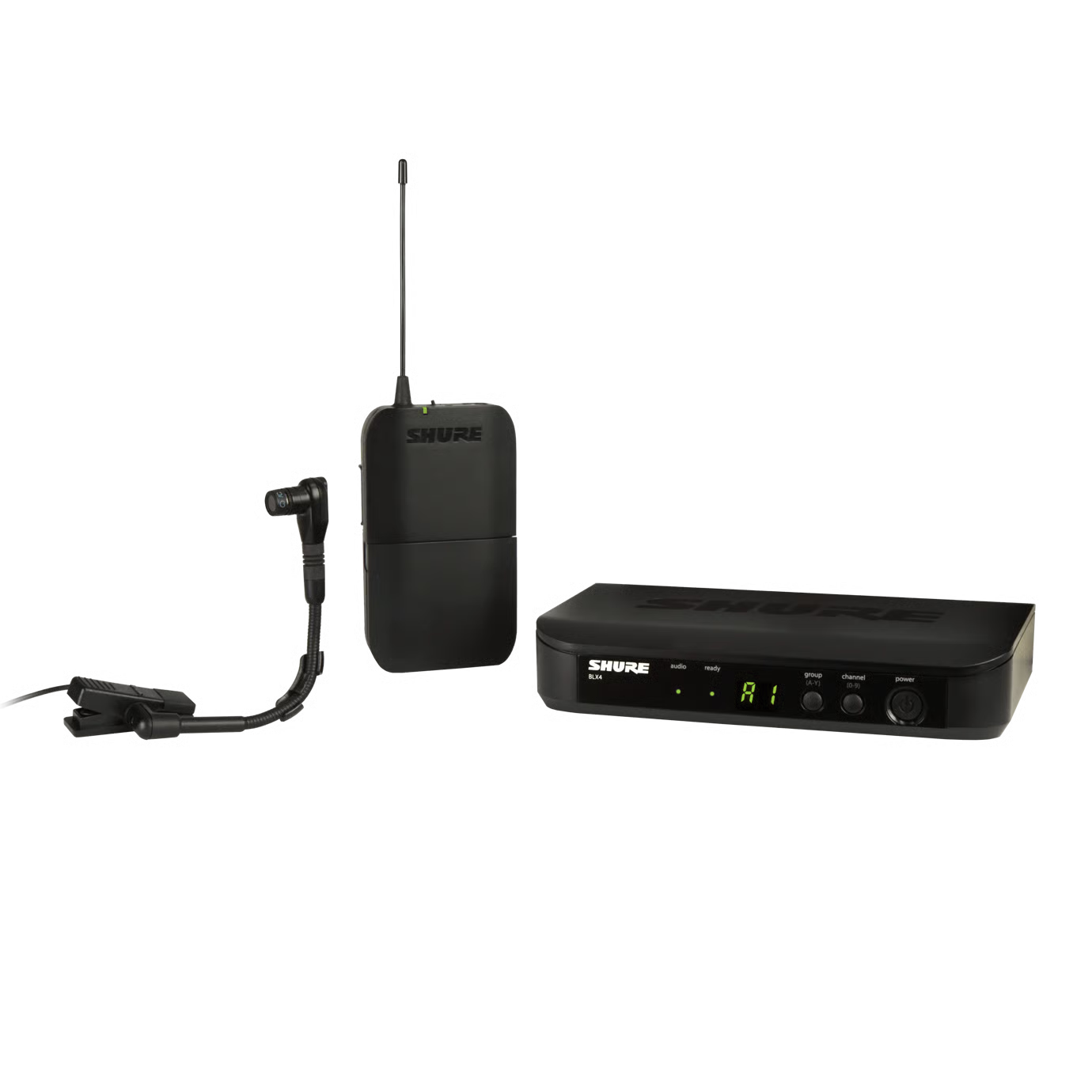 BLX14/B98 Sistema de Instrumento inalámbrico con Micrófono de Cuello de Ganso con clip Beta 98H/C