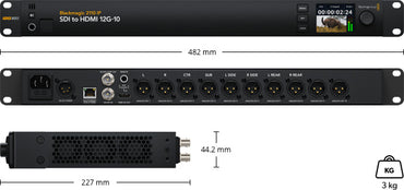 Blackmagic 2110 IP SDI to HDMI 12G-10