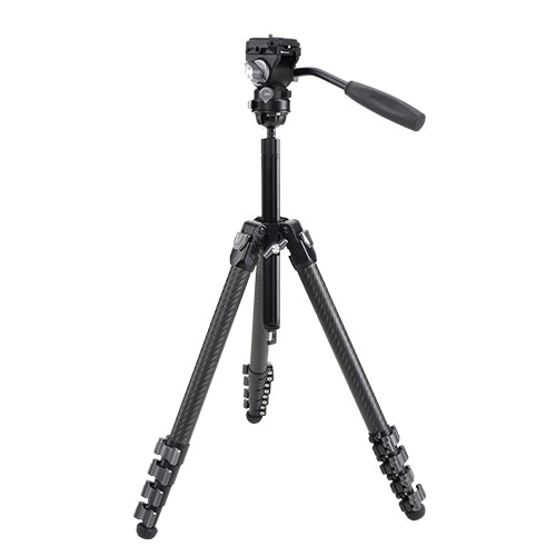 Tripié Compacto de Video E-Image TC205B con Cabezal Fluido (Capacidad de Carga hasta 5 kg)