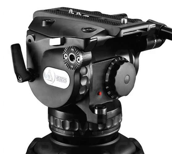 Tripié Profesional Heavy Duty E-Image EG25A2 con Cabezal Fluido (Capacidad de Carga 28–32 kg)