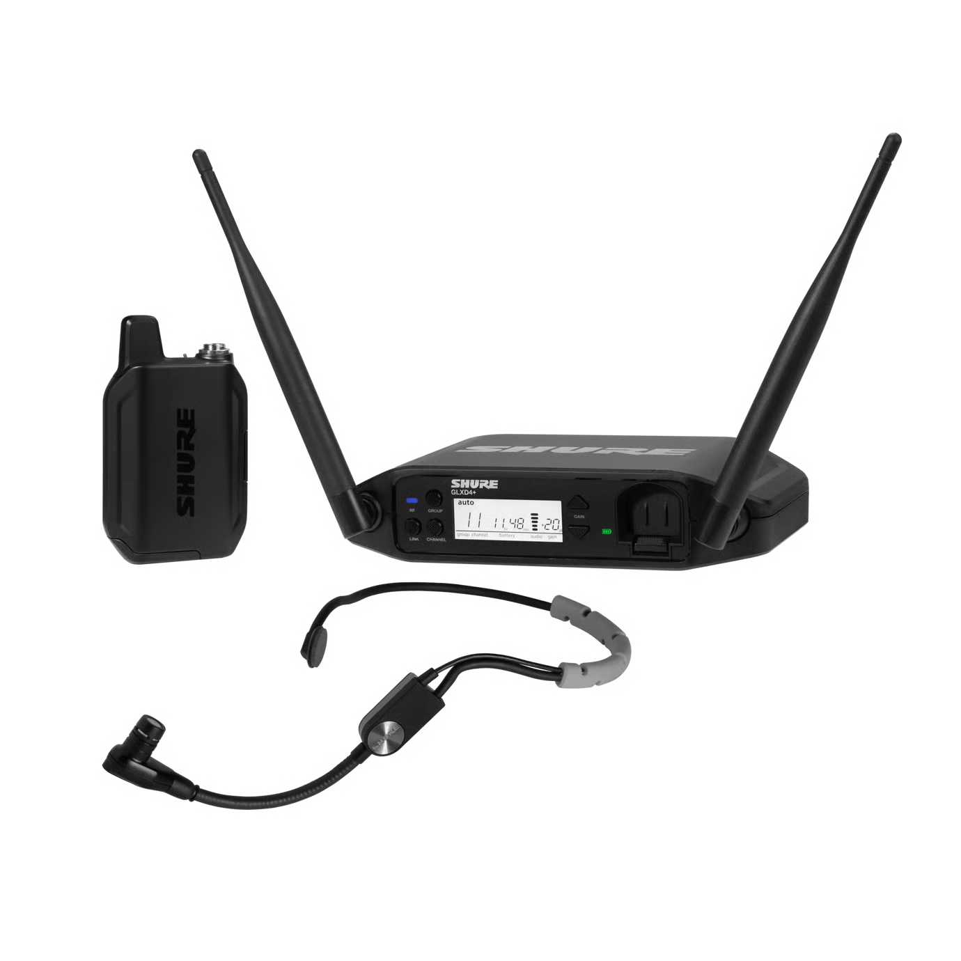 Sistema inalámbrico digital con micrófono de diadema GLXD14+/SM35