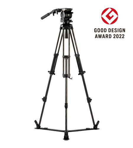 Sistema de trípode Libec HS-150C con cabezal H15, separador de suelo y estuche