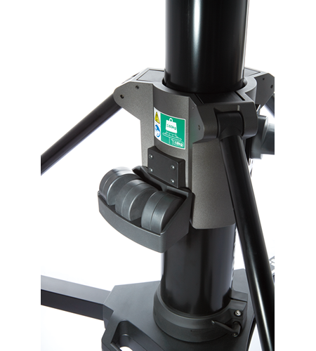 Sistema de pedestal de base plana Libec P1000 de 150 mm