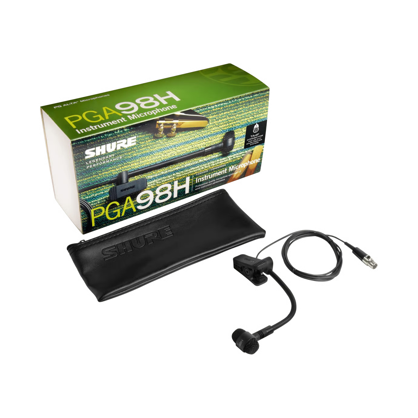 Micrófono condensador cardioide con pinza para instrumento PGA98H-TQG