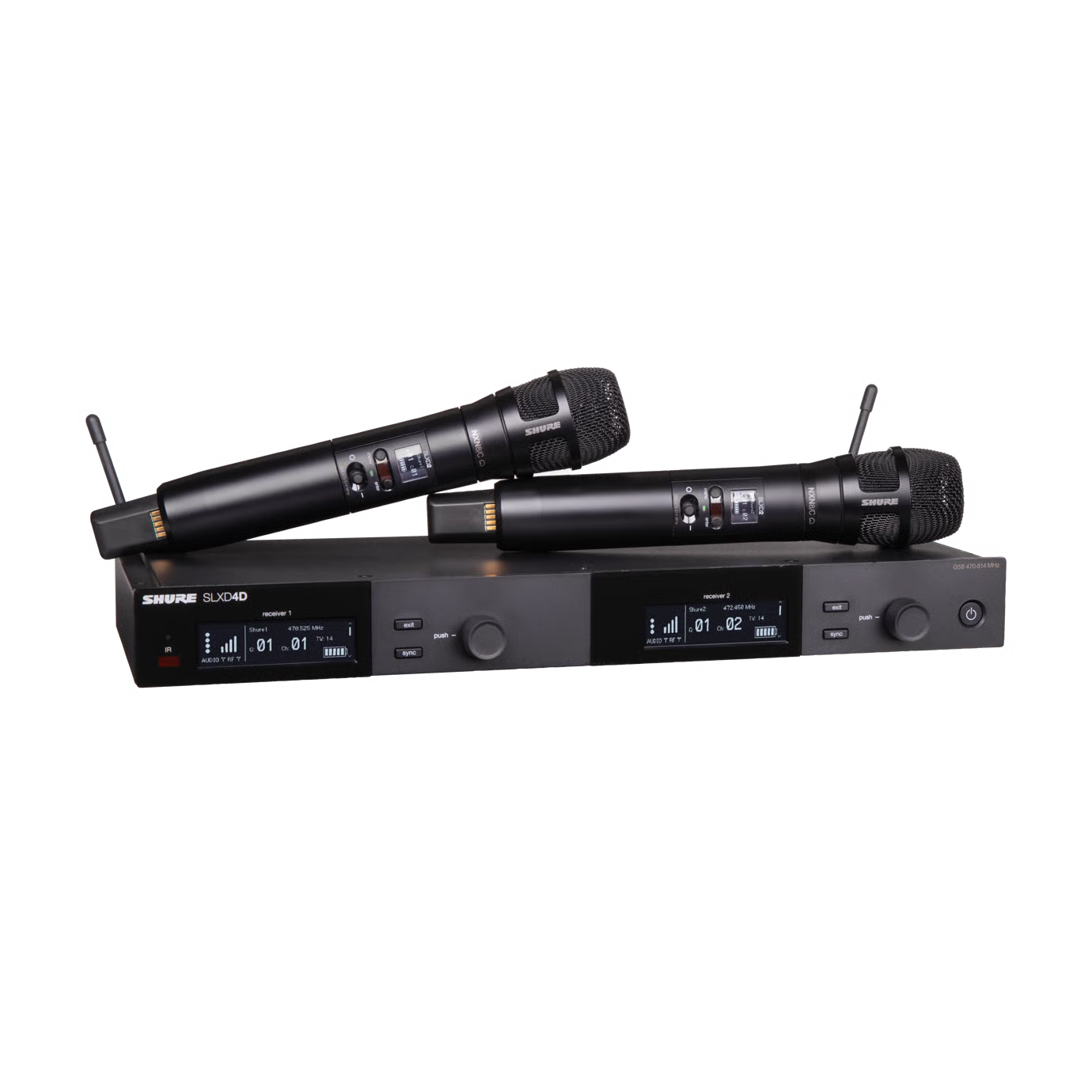 Sistema Inalámbrico Doble con 2 Transmisores de Mano Nexadyne™ 8/C