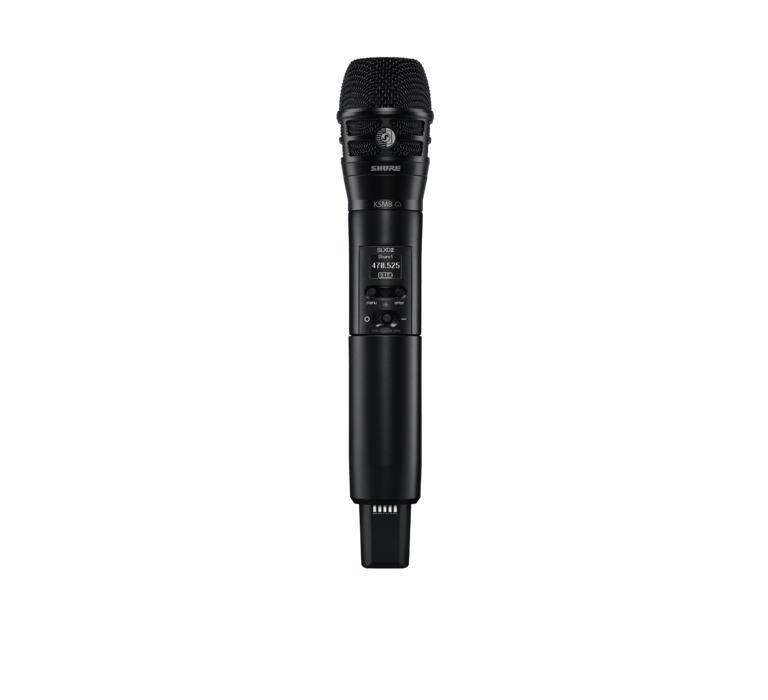 Shure SLXD2/K8B-G58 Transmisor de micrófono de mano inalámbrico digital con cápsula KSM8