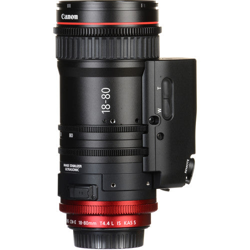 Objetivo zoom cinematográfico compacto Canon CN-E 18-80 mm T4.4 (montura EF)