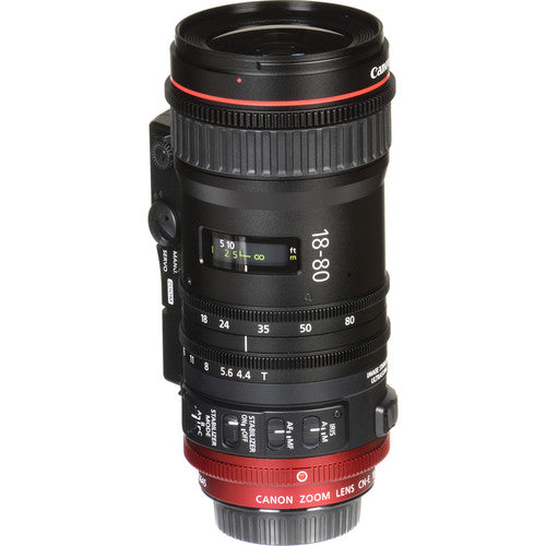 Objetivo zoom cinematográfico compacto Canon CN-E 18-80 mm T4.4 (montura EF)