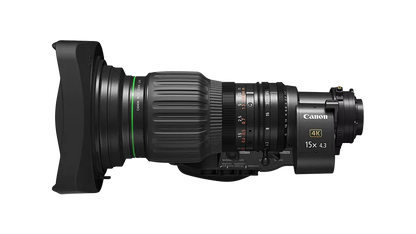 Objetivo servo gran angular Canon CJ15ex4.3B IASE S 4K UHDxs de 2/3" y 15x con unidad Type-S