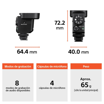 Micrófono direccional ECM-M1  ECM-M1//Q CE7