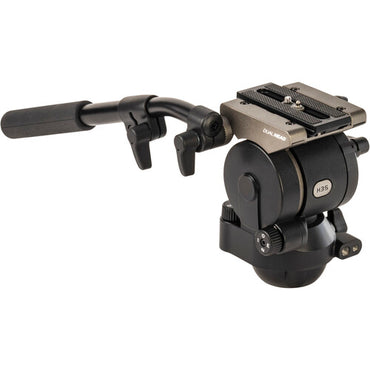 Cabezal de video Libec H35 de 75 mm con base esférica y plana y mango panorámico (carga útil de 17,6 lb)