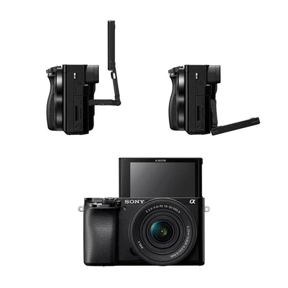 Combo: Cámara Digital Mirrorless APS-C ILCE-6100K: A6100 + Lente SELP16502 + Lente E 55-210